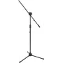 Mikrofono stovas Omnitronic MS-4 Pro su strėlės laikikliu, juodas