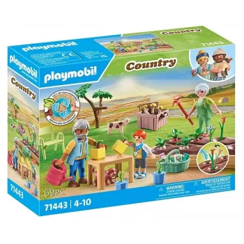 Playmobil 71443 Kaimas: Daržovių sodas su seneliais