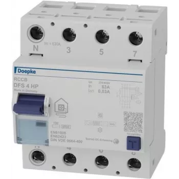 Doepke DFS4 063-4/0.03-HPFI automatinis jungiklis 4p 63 A 0.03 (09144805)