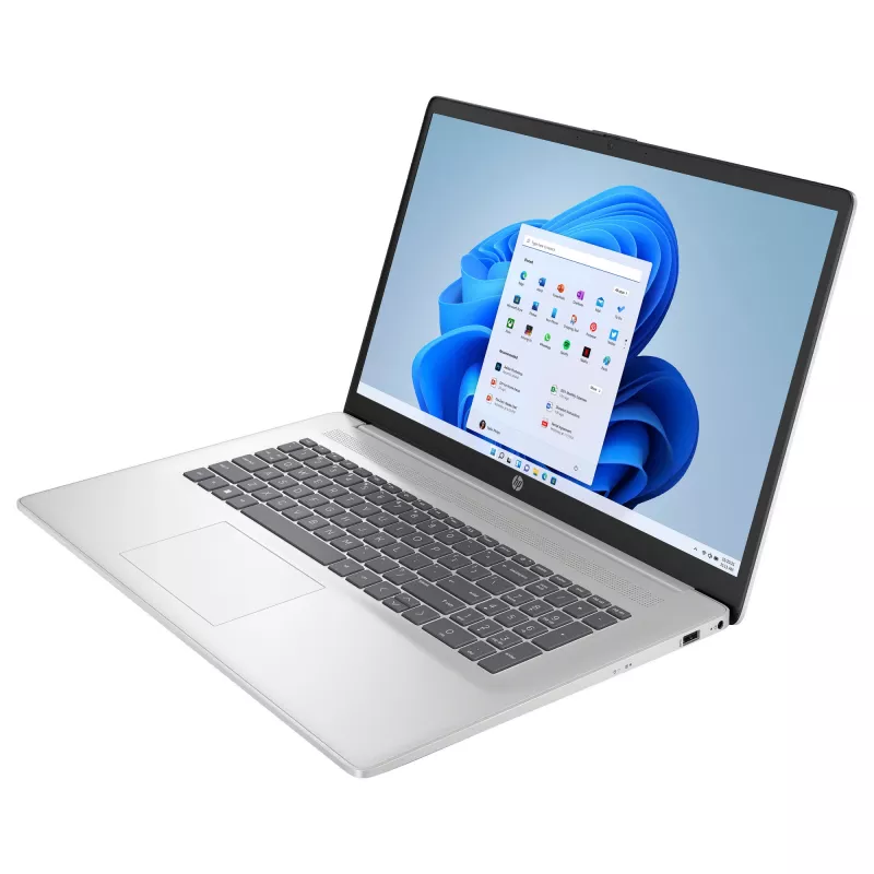 HP 17-cn4056ng nešiojamas kompiuteris 43,9 cm (17,3) 1920x1080 - Intel Core 5 120U - 1TB SSD - HDMI/USB-C - Windows 11 Home - sidabrinis (17-cn4056ng)