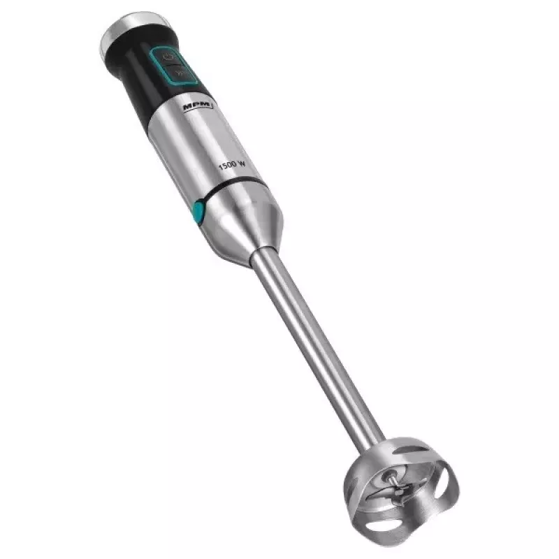 Rankinis blenderis MPM MBL-42M — 1500 W, nerūdijančio plieno korpusas, kintamas greitis, turbo, priedai