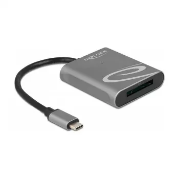 Kortelių skaitytuvas DeLOCK 91741 USB 3.2 Gen 1 Type-C juoda pilka