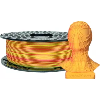 AzureFilm PLA 1,75mm DUAL NEON Geltona - PINK 1kg - AZUREFILM 3D FILAMENT (P171-1912)