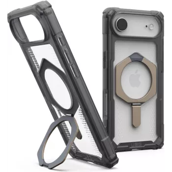 UAG Urban Armor Gear Plasma XTE MagSafe Kickstand Case | Apple iPhone Air | peleninis (permatomas)/titanas | 114525113136 (114525113136)
