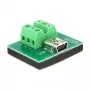 Kabelio jungčių adapteris DeLOCK 65518 Mini USB 6p juoda žalia