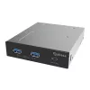 Akasa USB 20Gbps Type-C skydelis su dviem 5Gbps Type-A prievadais