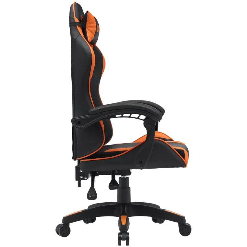 Žaidimų kėdė CANYON Core SGCH2 Juoda Oranžinė — ergonomiškas dizainas, reguliuojamas aukštis