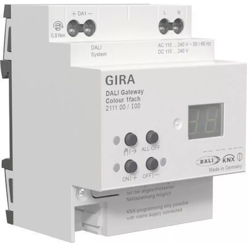 DALI tinklų sietuvas Gira 211100 Colour 1f REG KNX Secure