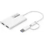 ROLINE Display Adapter USB Type C A - Dual DP 4K60 ST/BU - Adapteris - Skaitmeninis/Duomenų (12.03.3207)
