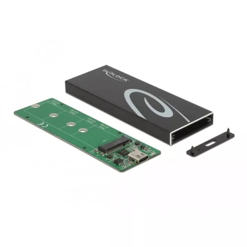 SSD korpusas DeLOCK 42003 Išorinis korpusas M.2 SATA SSD su USB Type-C