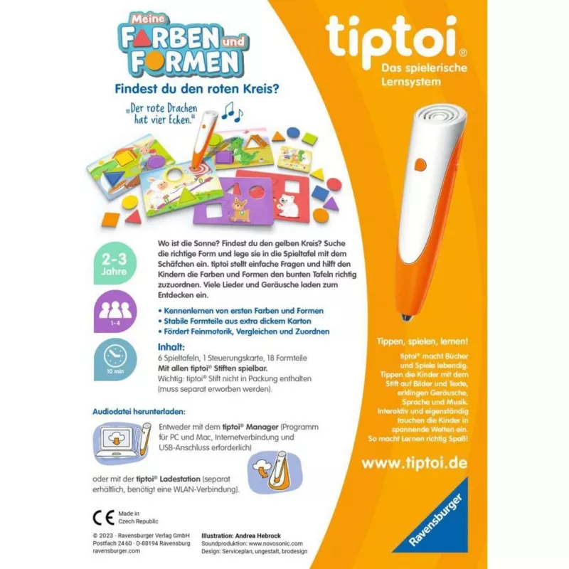 tiptoi Mano spalvos ir formos, stalo žaidimas