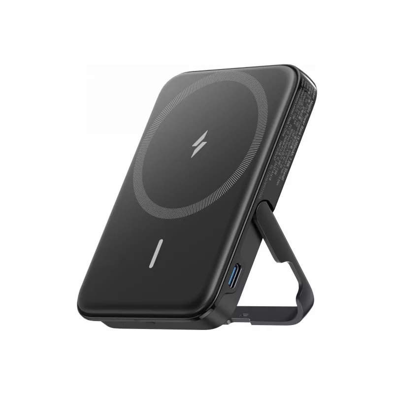 Nešiojamas įkroviklis Anker 322 MagGo — 5000 mAh, belaidis 12 W, juodas