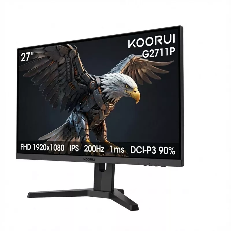 27 colių Koorui G2711P IPS monitorius — 1920x1080, 1 ms atsakas