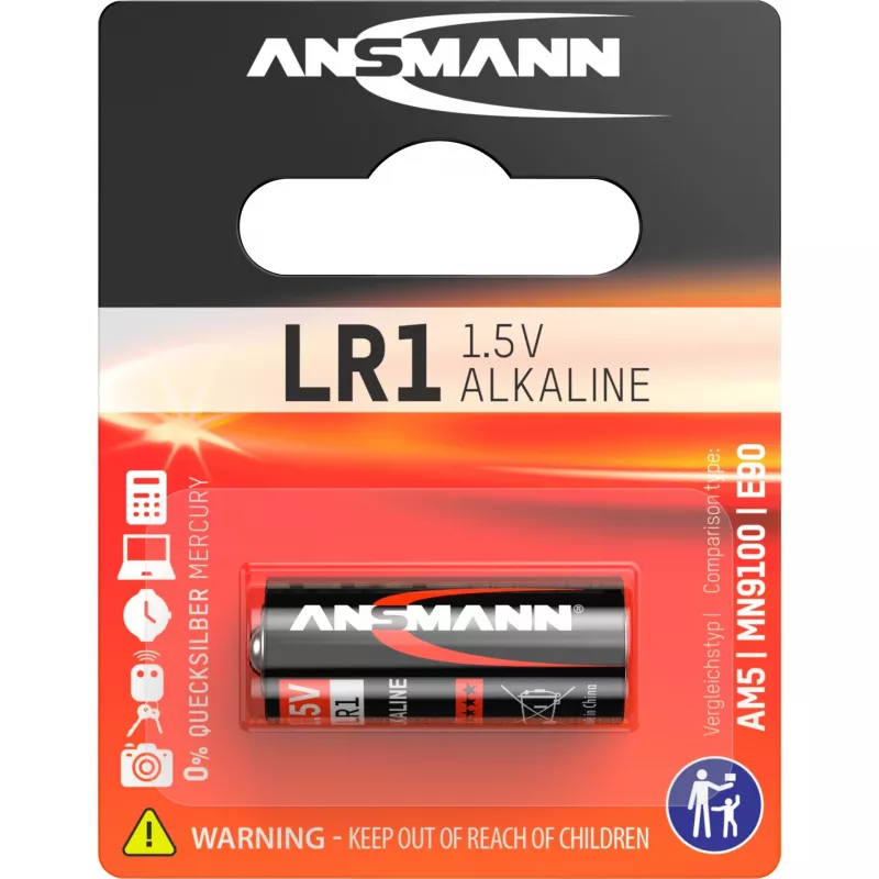 Vienkartinė baterija Ansmann 1,5 V šarminis elementas LR 1