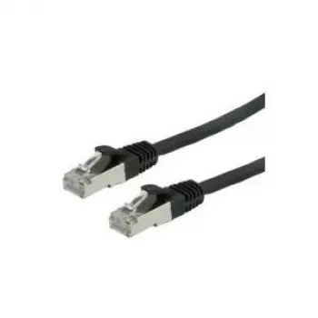 VALUE S/FTP-(PiMF-)komutacinis kabelis Cat.6, LSOH, juodas, 0,5 m (21.99.1225)