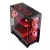 PC korpusas MODECOM Volcano SPACE APEX ARGB Midi Tower, grūdintas stiklas, USB-C, palaiko ATX/microATX/Mini-ITX, GPU iki 430 mm, CPU aušintuvas iki 180 mm