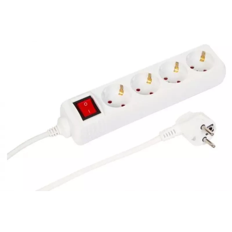 Microconnect MC-GRU0043WS maitinimo ilgintuvas 3 m 4 kintamosios srovės lizdai (-ų) Vidaus baltas
