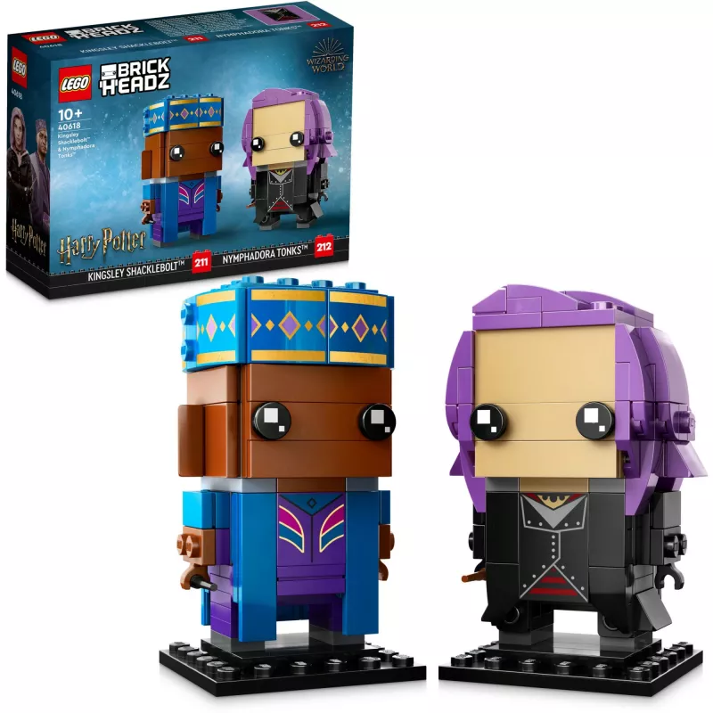 Lego Brickheadz Haris Poteris 40618 Kingsley Shacklebolt ir Nimfadora Tonks