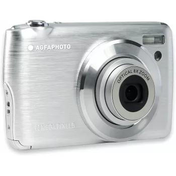 Agfa Photo DC8200 sidabrinis + dėklas + SD 16 GB kortelė