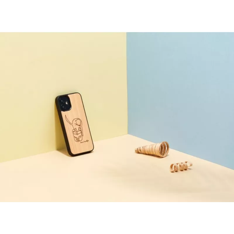 man and wood telefono dėklas Apple iPhone 12 mini — atspausdinta katė su raudona žuvimi