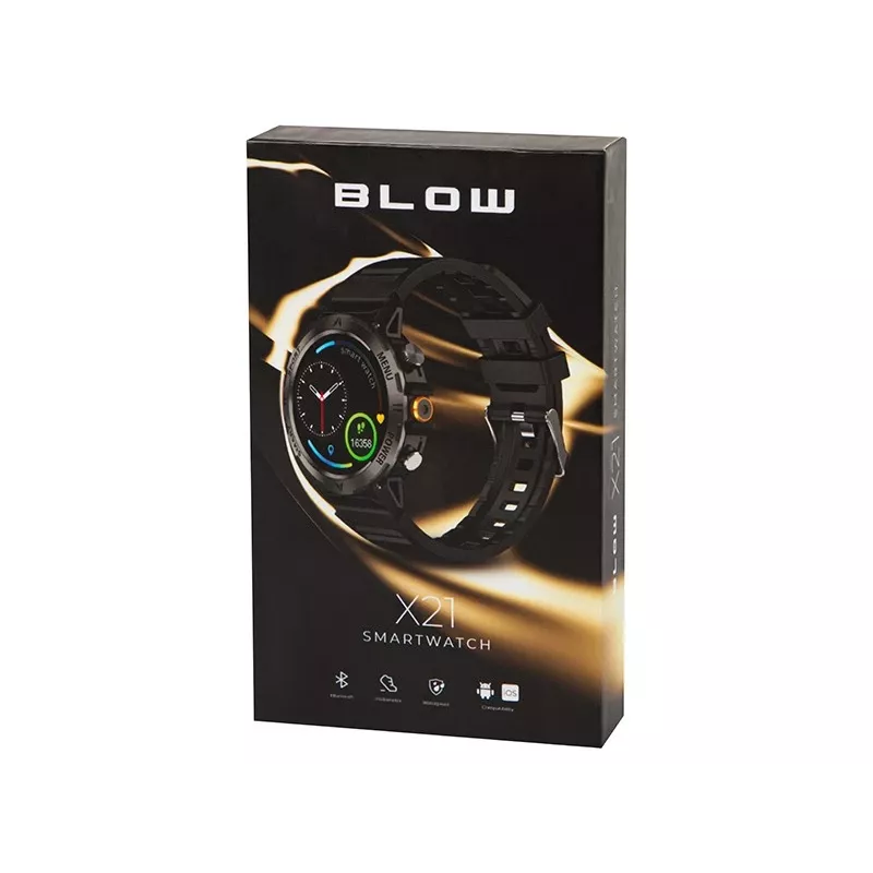 Išmanusis laikrodis Bluetooth BLOW X21 juodas