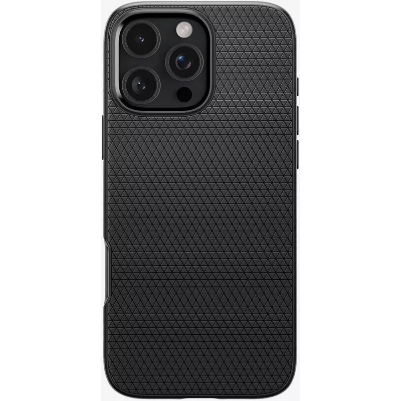 Spigen Liquid Air Matte dėklas, skirtas iPhone 16 Pro, juodas (ACS08117)