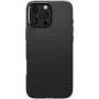 Spigen Liquid Air Matte dėklas, skirtas iPhone 16 Pro, juodas (ACS08117)
