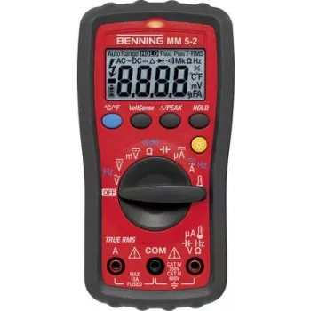 BENNING Multimetras 0,0001-600 V AC/DC 0,001-10A AC MM 5-2 (044071)