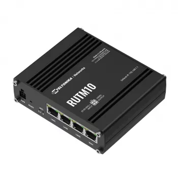 Teltonika RUTM10 belaidis maršrutizatorius Gigabit Ethernet dviejų juostų (2.4 GHz / 5 GHz) Juodas