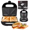 ELDOM Sandwich RUDDY, 750 W, granito plokštės