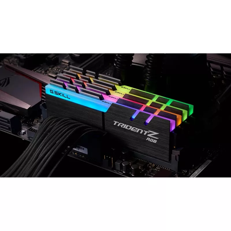 DIMM 32 GB DDR4-3600 (4x 8 GB) Quad-Kit, atmintinė juoda, F4-3600C16Q-32GTZRC, Trident Z RGB, INTEL XMP