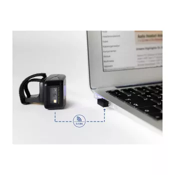 DeLOCK USB Dongle Belaidis Brūkšninių Kodų Skaitytuvas 2.4 GHz Juodas USB A