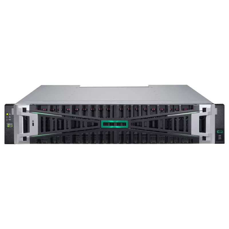 HPE MSA 2070 SFF 2x10/25GbE iSCSI 4-port Cntrl 12x3,84TB SSD 4x10Gb iSCSI XCVR 46TB Storage Array