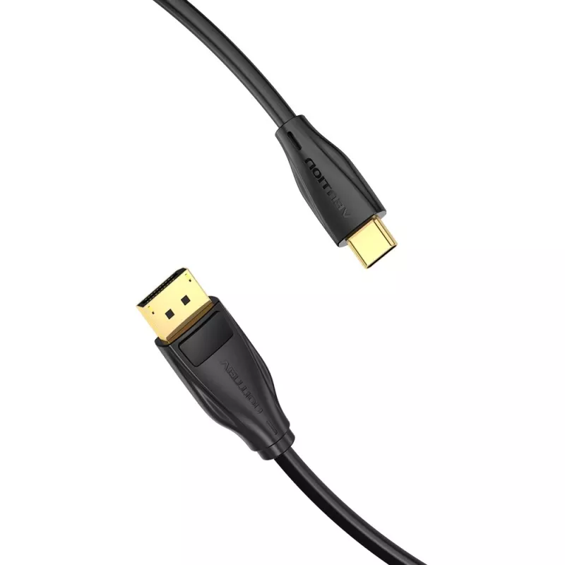 Vention USB-C į DisplayPort 8K laidas 2 m, USB Type-C į DP, juodas