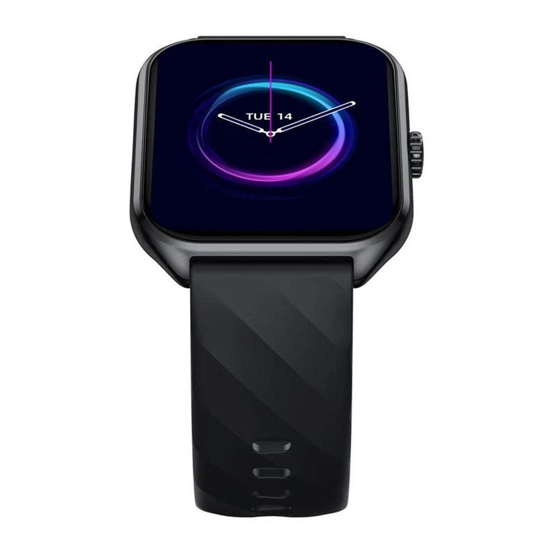 Išmanusis laikrodis Zeblaze GTS 4 — 1,94 colio (4,93 cm) AMOLED, 466×466 px, jutiklinis ekranas, „Wi‑Fi“, silikoninis dirželis, juodas