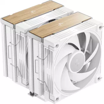 DeepCool AK620 G2 WH procesoriaus oro aušintuvas, 120 mm ventiliatorius, palaiko LGA1700/1200/115x ir AM4/AM5, baltas