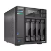 Asustor LOCKERSTOR 4 Gen2 (AS6704T) NAS stalinis kompiuteris Intel® Celeron® N N5105 4 GB DDR4 0 TB ADM juodos spalvos