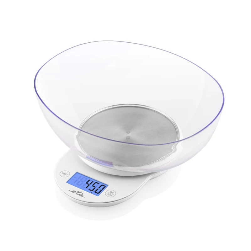 ETA | Virtuvinės svarstyklės su dubeniu | ETA577090000 Mari | Padala 1 g | Ekrano tipas LCD | Balta