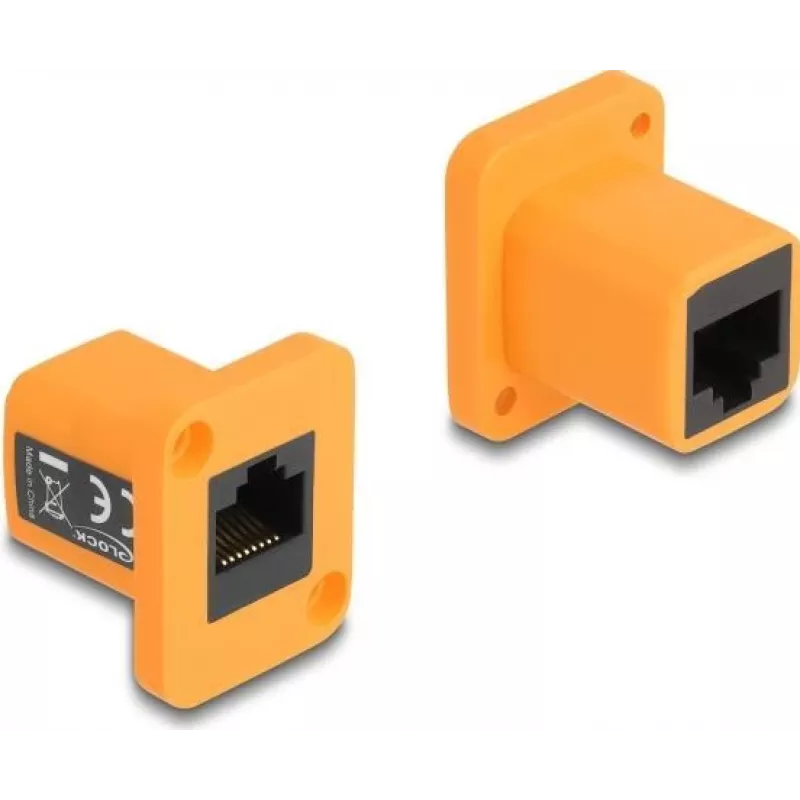 Kabelio jungties adapteris DeLOCK 87998 RJ45 Oranžinis
