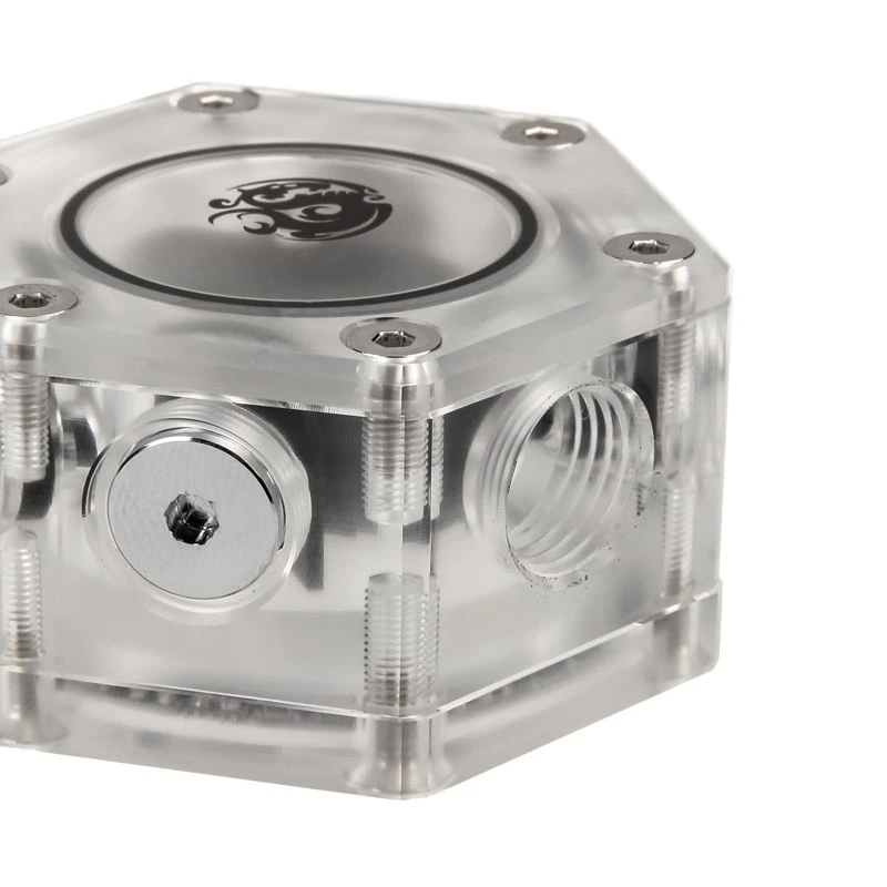 Srauto indikatorius BitsPower Hexagon Flow Indicator-RGB BP-HFI-RGB — RGB apšvietimas, šešiakampis dizainas