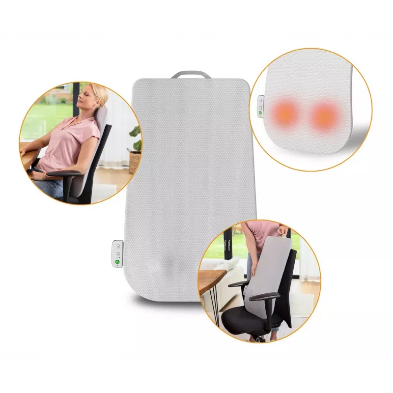 Medisana MC 600 nugaros masažuoklis Shiatsu su šiluma, 24 W, 4 galvutės, 15 min. automatinis išjungimas, 12 V įvestis