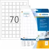 HERMA Special - Plėvelinės etiketės - matinės - lipnios - Baltos - 24 x 24 mm 1750 etiketė(ės) (25 lapai x 70) (8339)