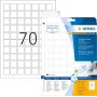 HERMA Special - Plėvelinės etiketės - matinės - lipnios - Baltos - 24 x 24 mm 1750 etiketė(ės) (25 lapai x 70) (8339)
