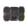 Nešiojamojo kompiuterio aušinimo padėklas ESPERANZA EGC107 — 3 ventiliatoriai 1200–2600 RPM, 390×255×38 mm, USB PD, RGB, 5 aukščio pozicijos, juodas