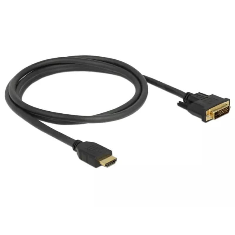 Vaizdo kabelio adapteris DeLOCK 85653 1,5 m HDMI A tipo DVI juoda