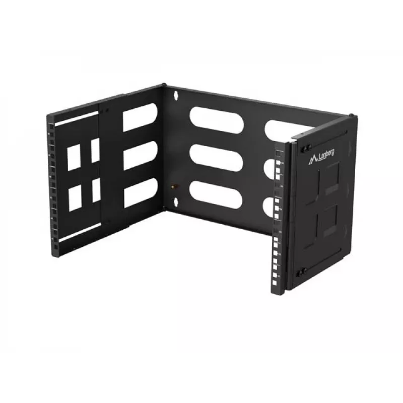 Sieninis 19 colių stovas LANBERG 6U, gylis 497x400/240 mm, modelis FB01-5406-10B