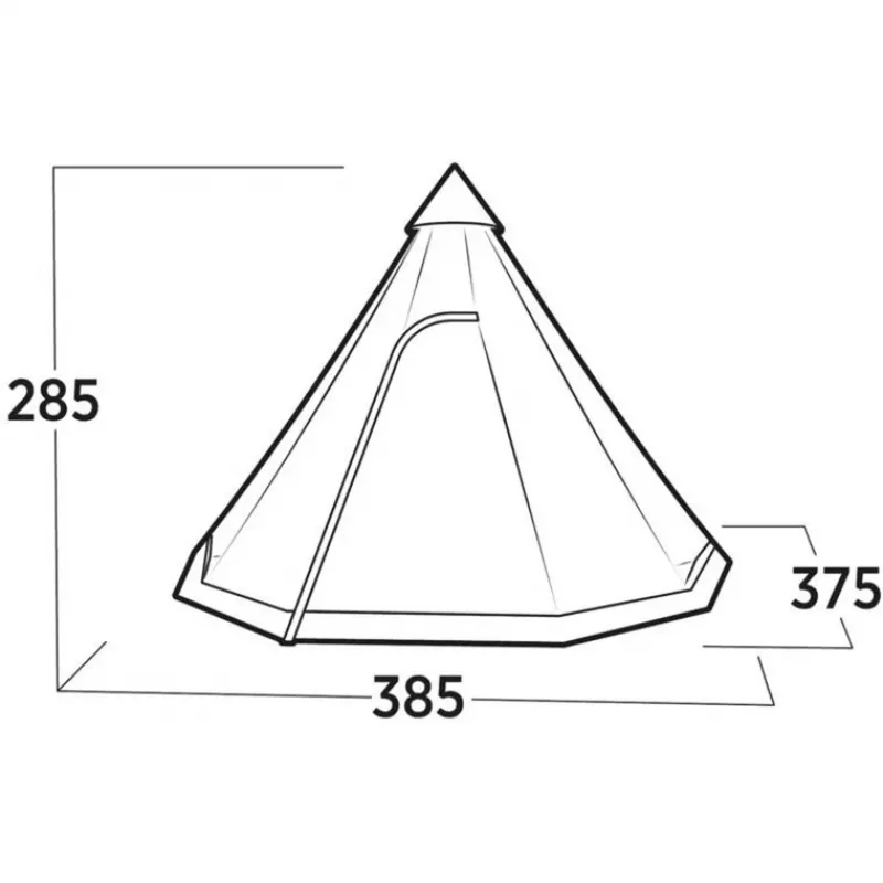 Easy Camp Rands Tipi, 8 asmenims (ruda, 2025 m. modelis)