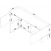 RTV spintelė SIENA 150.5x40x60 juodas matinis