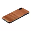 man and wood išmaniojo telefono dėklas, skirtas iPhone XS Max — juodas kapučino spalvos apsauginis užvalkalas