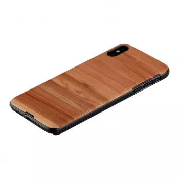 man and wood išmaniojo telefono dėklas, skirtas iPhone XS Max — juodas kapučino spalvos apsauginis užvalkalas